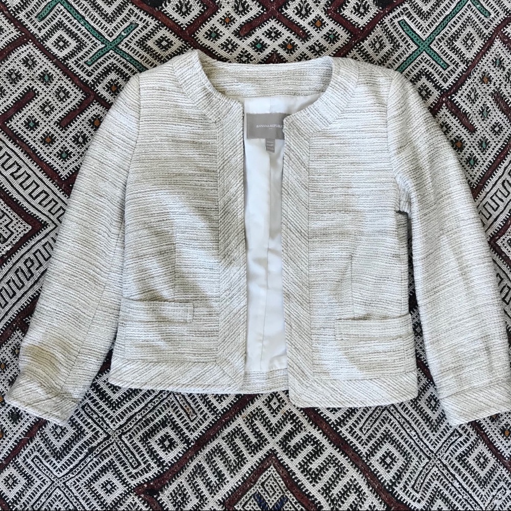 Banana Republic Cropped Quilted Jacket